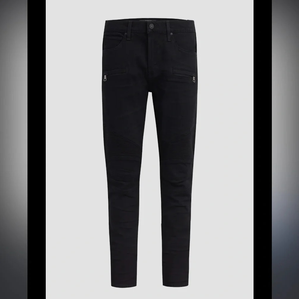Hudson black skinny biker pants 27 $290 spring classic moto boho denim spring